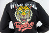 Rebel Minds Wild Soul Fleece Varsity Jacket (Black)