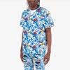 Copper Rivet Blue Floral Button Down Shirt (Blue)