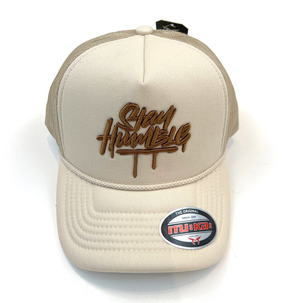 Muka Stay Humble Trucker Hat (Khaki)