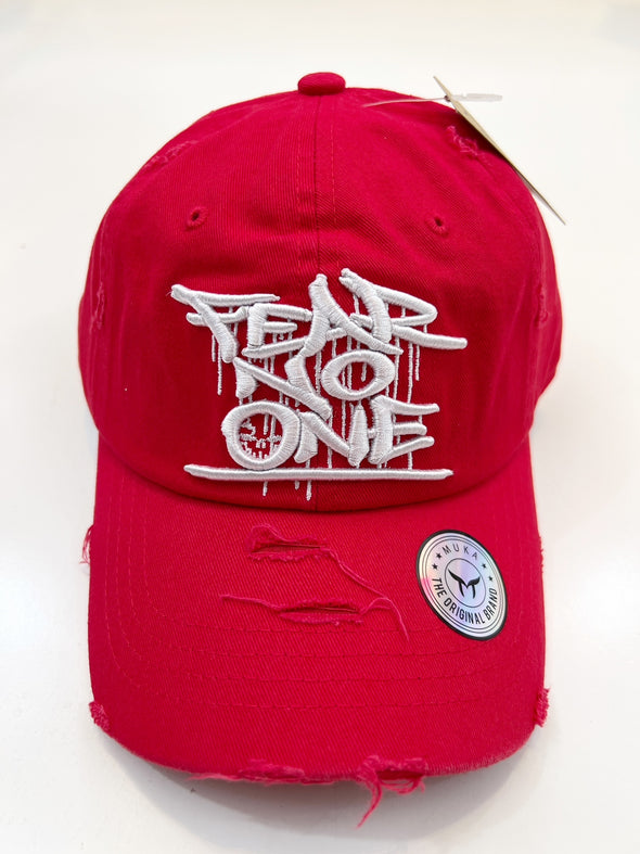 Muka Fear No One Dad Hat (Red)
