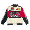 R3bel Embroidered Patches Racing Jacket (Cream)