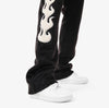 Copper Rivet Mohair Stacked Pant (Black)