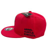 US Cotton Grind Hustle Execute Snapback Hat (Red)