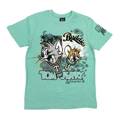 Tom and Jerry Flock Patch Tee (Mint) / $16.99 2 for $29.91