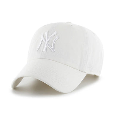 47 Brand CLEAN UP New York Yankees Dad Hat (White)