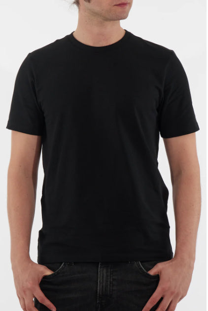 Rich Cotton Premium Slim Fit Round Neck Plain Tee (Black)