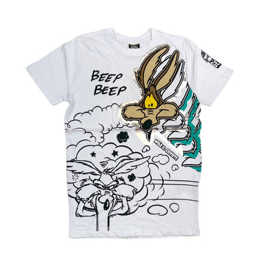 Looney Tunes Wile E Coyote Foil Print Tee (White) / $16.99 2 for $29.91