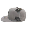US Cotton Grind Hustle Execute Snapback Hat (Grey)