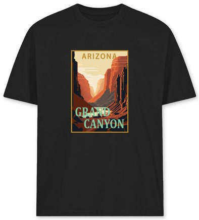 US Cotton Arizona Grand Canyon Tee (Black)