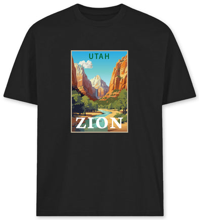 US Cotton Utah Zion Tee (Black)