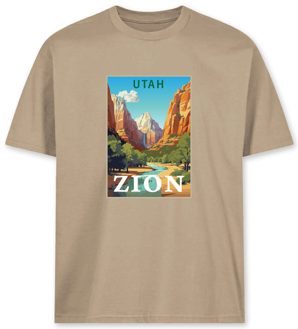 US Cotton Utah Zion Tee (Khaki)