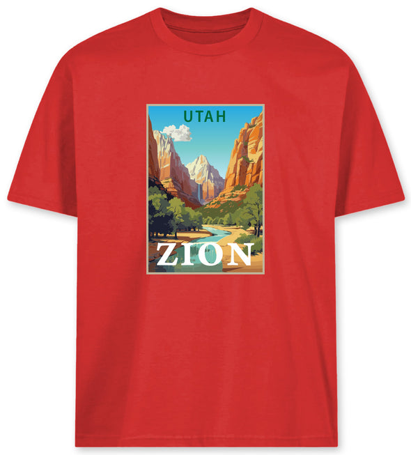 US Cotton Utah Zion Tee (Red)