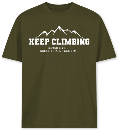 US Cotton Keep Climbing Tee (Olive)