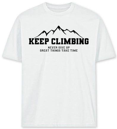 US Cotton Keep Climbing Tee (White)