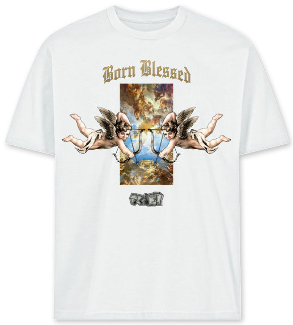 US Cotton Born Blessed Tee (White)
