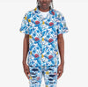 Copper Rivet Blue Floral Button Down Shirt (Blue)