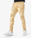 Copper Rivet Front Pocket with Acid Wash Color Twill Jean