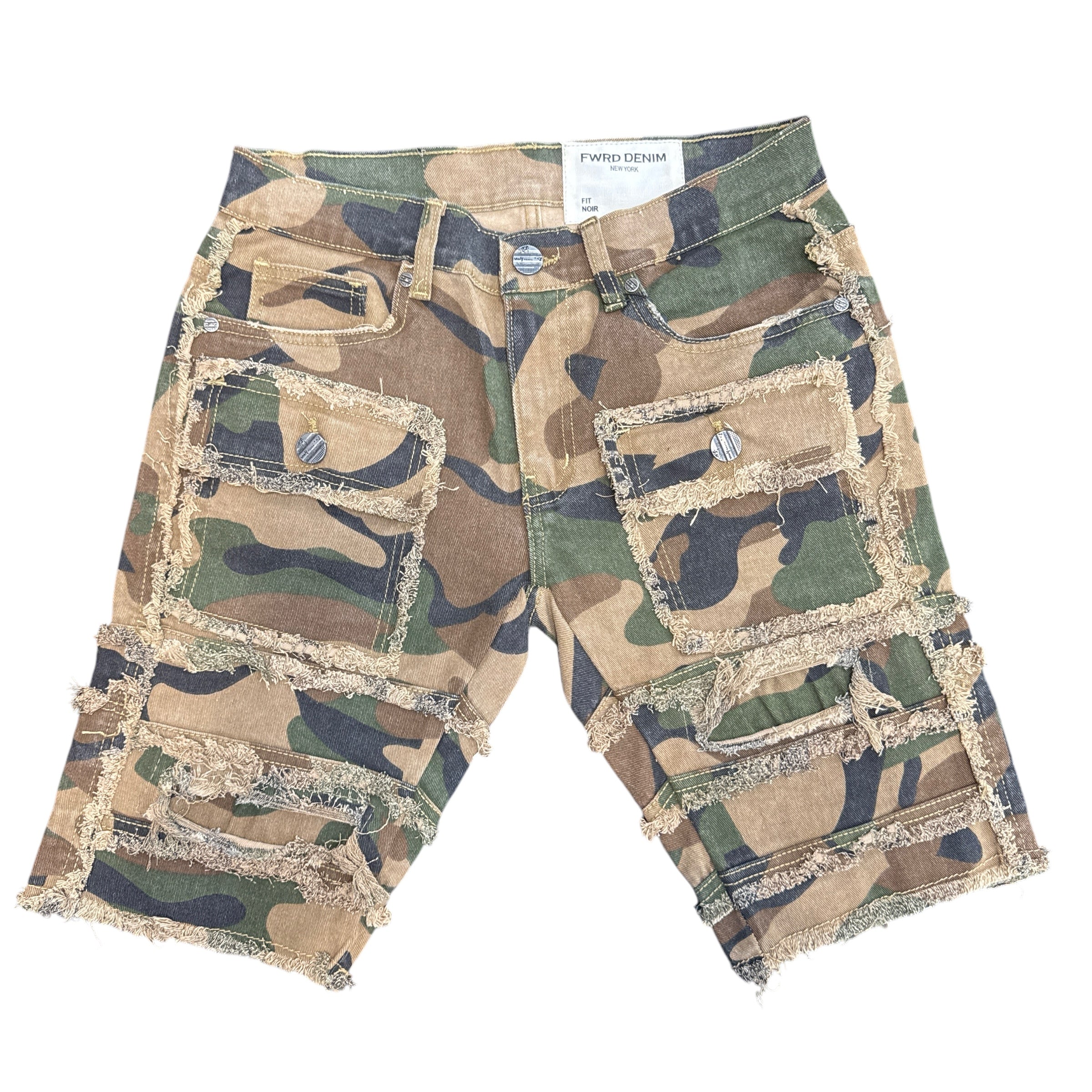 FWRD Denim Jean Short (Wood Camo)