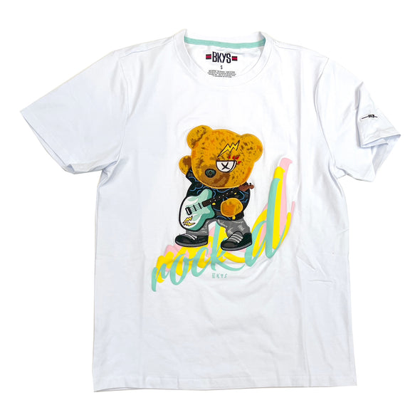 BKYS Rock'd Chenille Patch Tee (White)
