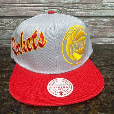 Mitchell & Ness NBA Knock Out Panel Houston Rockets Snapback Hat