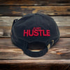 US Cotton Just Hustle Dad Hat (Black) / 2 for $15