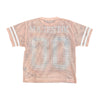 Majestik Eagle Oversized Mesh Croptop Tee (Light Pink)