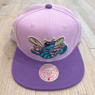 Mitchell & Ness Violet Views Charlotte Hornets Snapback Hat