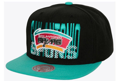 Mitchell & Ness NBA Cross Check San Antonio Spurs Snapback Hat