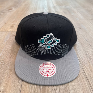Mitchell & Ness NBA Low Big Face San Antonio Spurs Snapback Hat