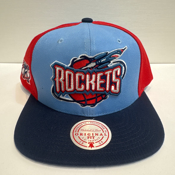 Mitchell & Ness NBA On The Block Houston Rockets Snapback Hat