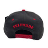 US Cotton Selfmade Snapback Hat (Black/Red)