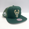 Mitchell & Ness NBA Tapestry Milwaukee Bucks Snapback Hat