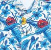 Copper Rivet Blue Floral Button Down Shirt (Blue)