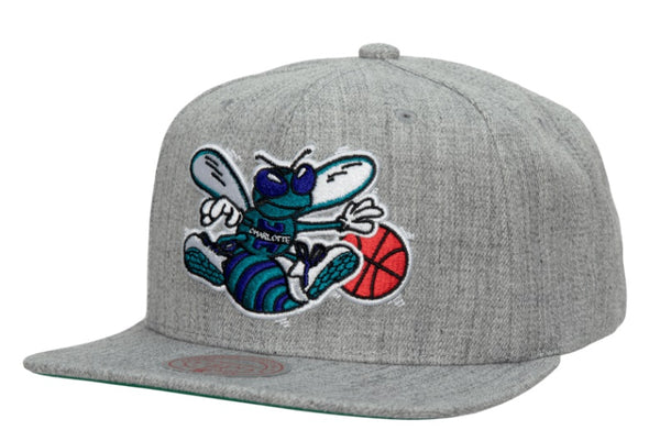 Mitchell & Ness NBA Heather 2.0 Charlotte Hornets Snapback Hat