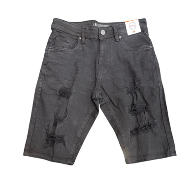 Arketype Ripped Jean Short (Jet Black)