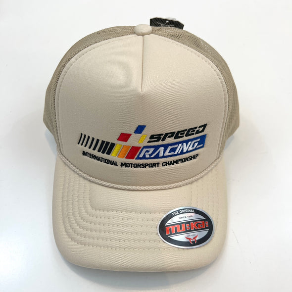 Muka Speed Racing Trucker Hat (Khaki)
