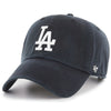 47 Brand Los Angeles Dodgers Black/White Clean Up Dad Hat