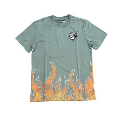 Rebel Minds Flame Tee (Olive)