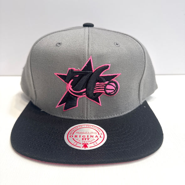Mitchell & Ness NBA Neon Lights Philadelphia 76ers Snapback Hat