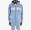 Copper Rivet Saints Mohair Hoodie with Pearl Details (Light Blue)