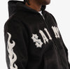 Copper Rivet Saints Mohair Hoodie with Pearl Details (Black)