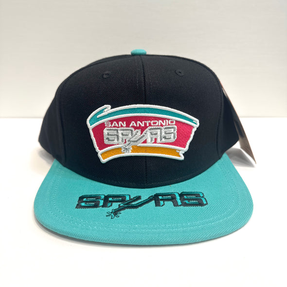Mitchell & Ness NBA Logo Bill San Antonio Spurs Snapback Hat