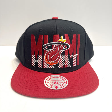 Mitchell & Ness NBA Cross Check Miami Heat Snapback Hat