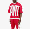Copper Rivet Saint Oversized Croptop Tee (Red)