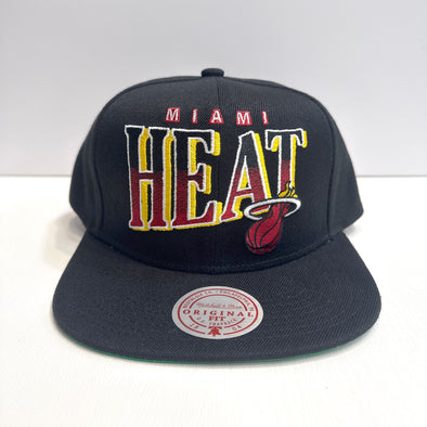 Mitchell & Ness NBA Line Work Miami Heat Snapback Hat