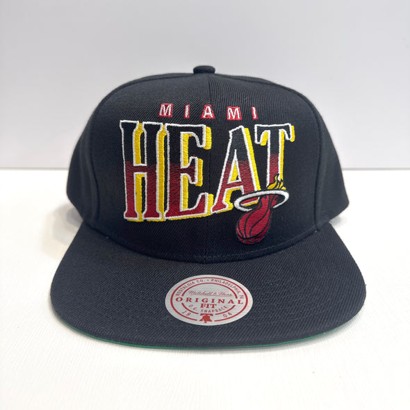 Mitchell & Ness NBA Line Work Miami Heat Snapback Hat