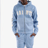 Copper Rivet Saints Mohair Hoodie with Pearl Details (Light Blue)