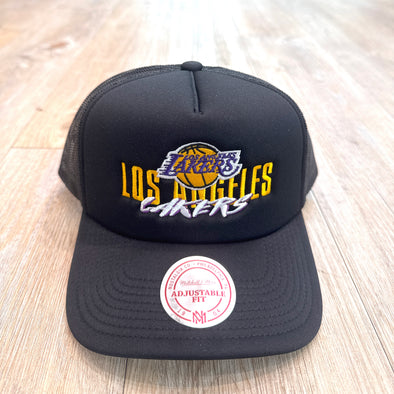 Mitchell & Ness NBA Year of The Snake Los Angeles Lakers Trucker Snapback Hat