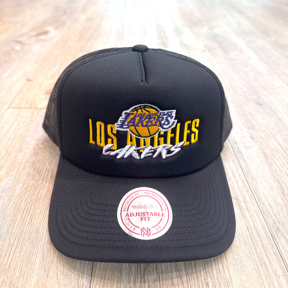 Mitchell & Ness NBA Year of The Snake Los Angeles Lakers Trucker Snapback Hat