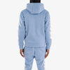 Copper Rivet Saints Mohair Hoodie with Pearl Details (Light Blue)